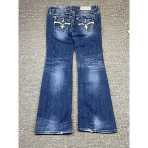 women’s Rock Revival Jeans 32 Leah easy Boot Cut Embellished